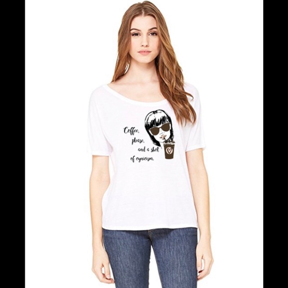 Coffee & Cynicism Slouchy Tee - Picture 2 of 2